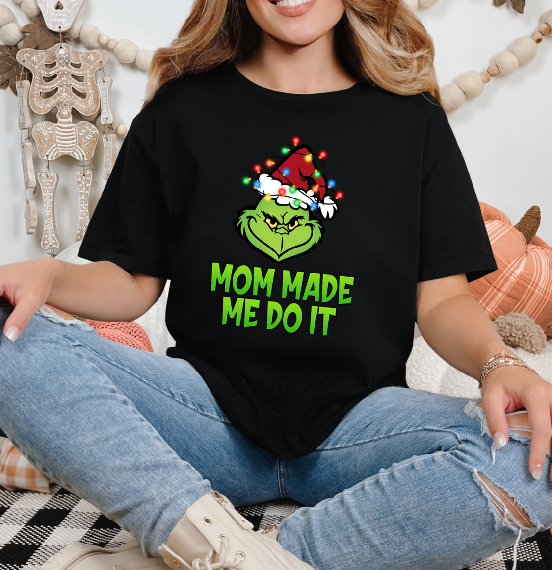 Grinch Matching Christmas Shirts - Choose your design! Vinyl Graphic on Soft Style Tee