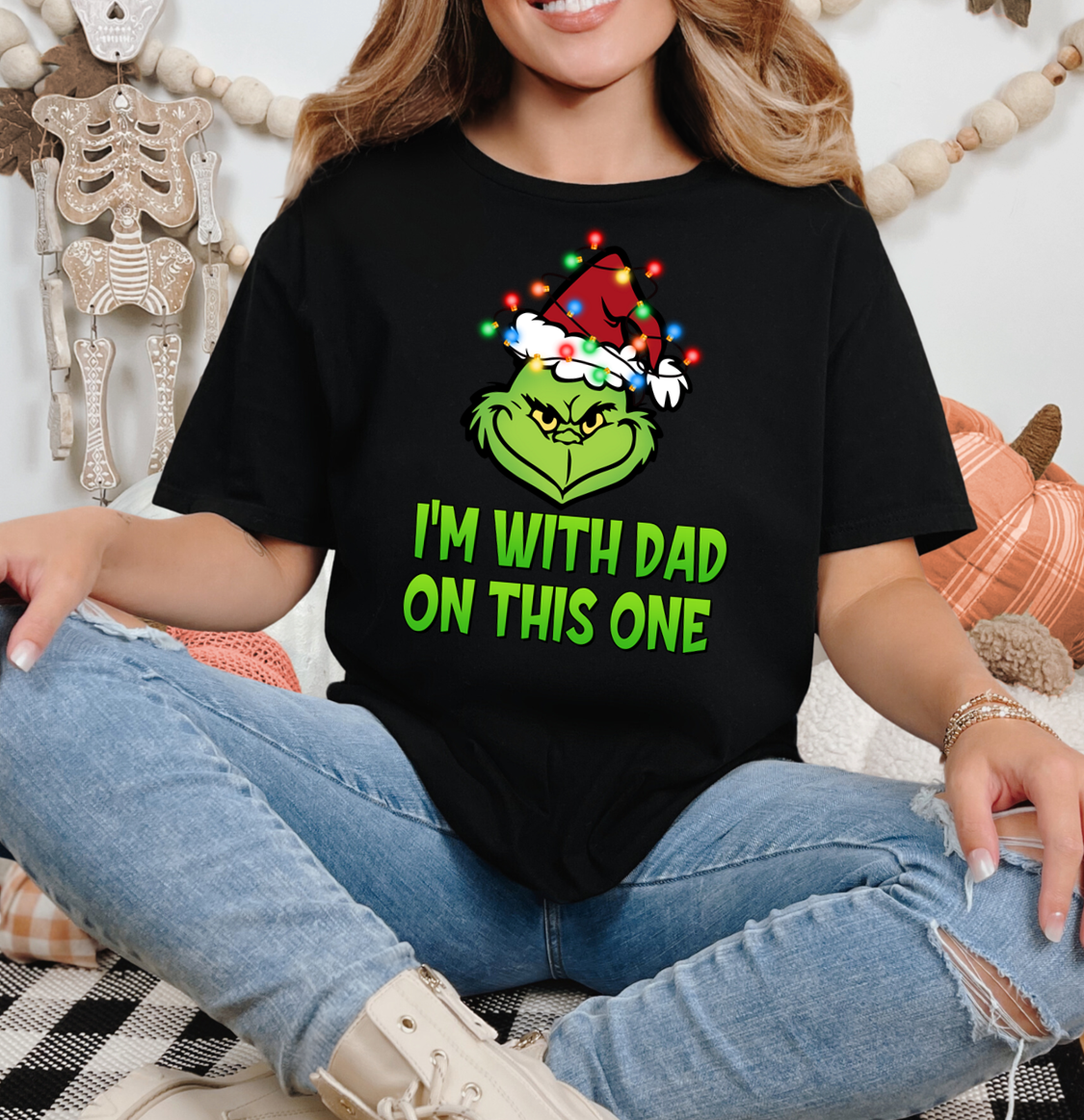 Grinch Matching Christmas Shirts - Choose your design!   Vinyl Graphic on Soft Style Tee