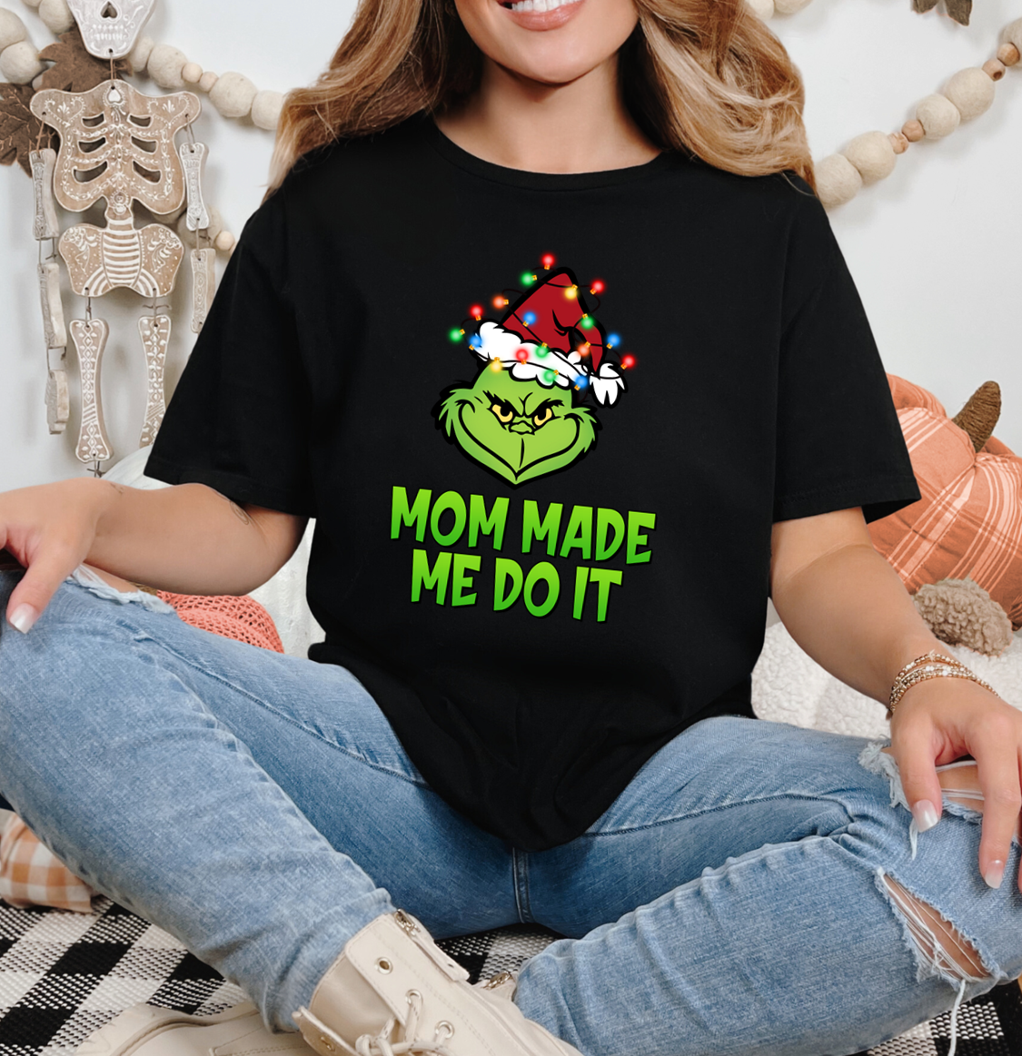 Grinch Matching Christmas Shirts - Choose your design!   Vinyl Graphic on Soft Style Tee