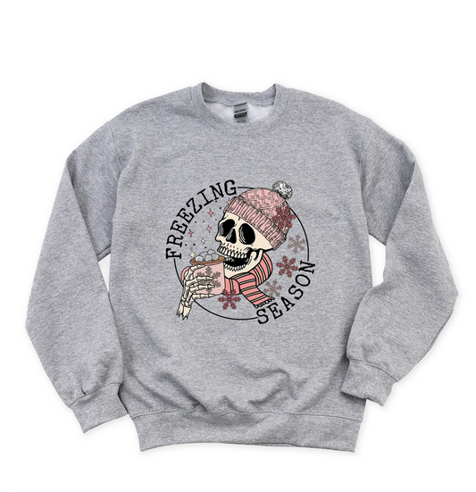 "Freezing Season" Unisex Crew Neck Sweatshirt - Vinyl Graphic